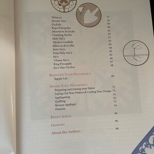 Hawaiian Quilt Book with patterns